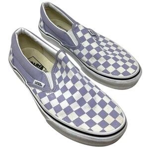 VANS Classic Slip On Checkerboard Lavender Purple Lilac Men’s 7/Women’s 8.5